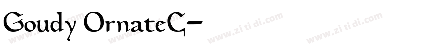 Goudy OrnateC字体转换